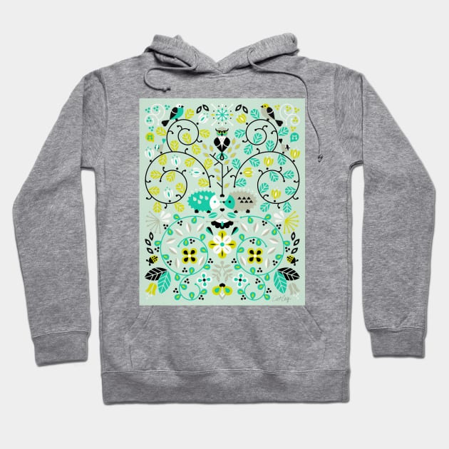 Hedgehogs Symmetry Hoodie by CatCoq